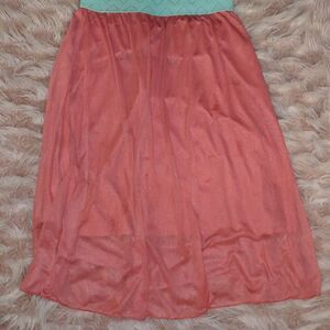 Lularoe Lola Small Coral and mint Skirt